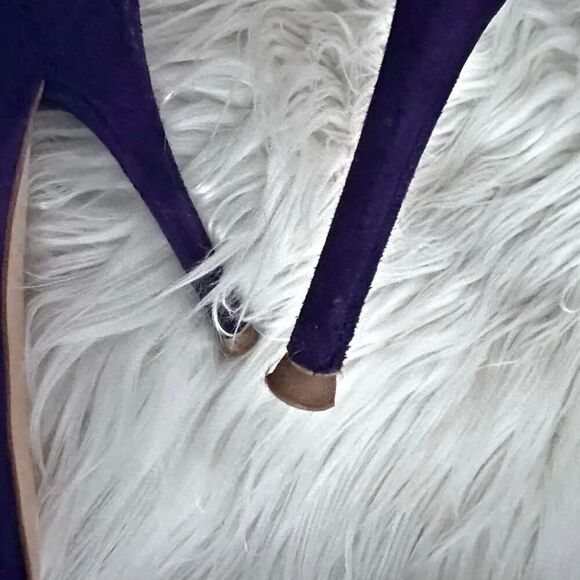RALPH LAUREN COLLECTION | Purple Label Suede Pumps Heels Shoes Italy | Size 6.5 - Picture 7 of 9